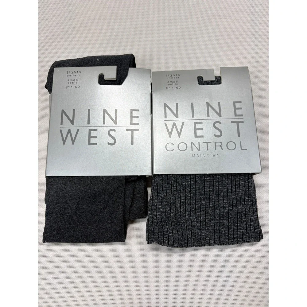 Nine West Women's Tights Bundle – Charcoal Control Top & Classic Small‎ – NWT